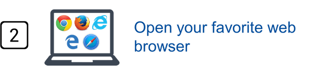 Step 2 - Open your favorite web browser