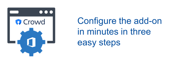 Configure the add-on in minutes in three easy steps
