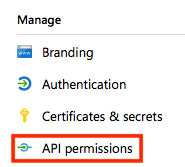 API permissions